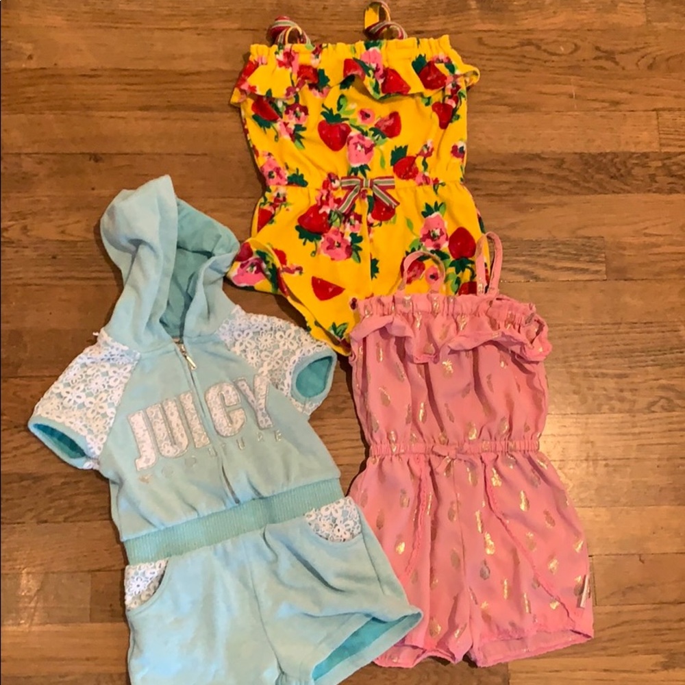 Girla terry cloth juicy couture romper